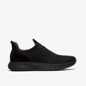 Motion Trek herensneakers in zwart gebreid