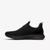 Motion Trek herensneakers in zwart gebreid