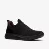 Motion Trek herensneakers in zwart gebreid