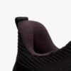 Motion Trek herensneakers in zwart gebreid