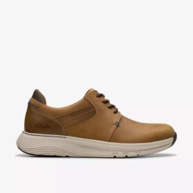 Motion Trek Pt donkerbruine leren Sneaker voor heren