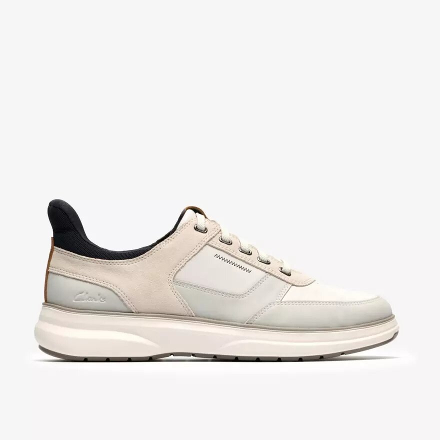Mullan Easy White combinatie-veterschoenen voor heren Mullan Easy White combinatie-veterschoenen voor heren