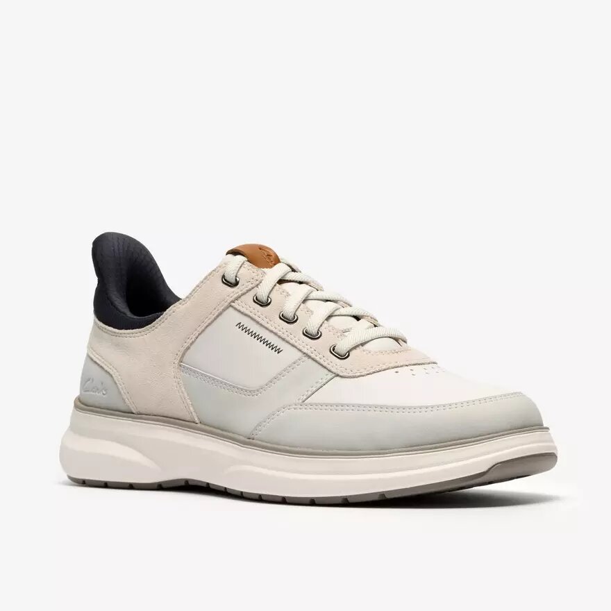 Mullan Easy White combinatie-veterschoenen voor heren Mullan Easy White combinatie-veterschoenen voor heren