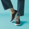 Nalle Lace marineblauwe nubuck Sneakers voor dames