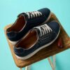 Nalle Lace marineblauwe nubuck Sneakers voor dames