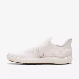 Nalle Step witte gebreide Slip-ons voor dames