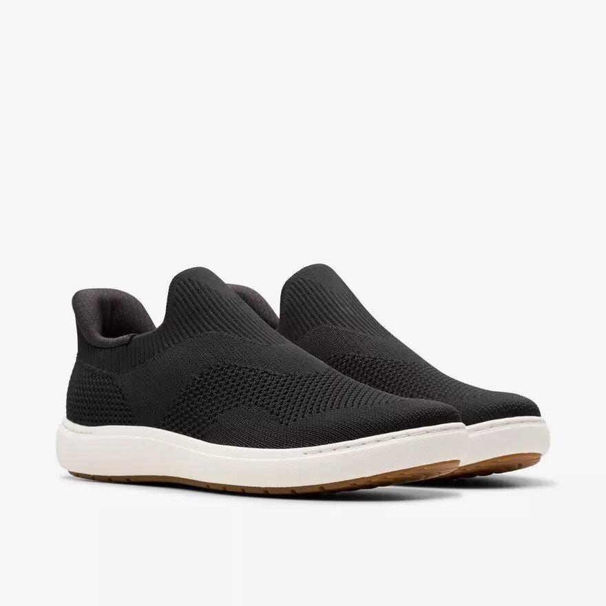 Nalle Step zwarte gebreide Slip-ons voor dames Nalle Step zwarte gebreide Slip-ons voor dames