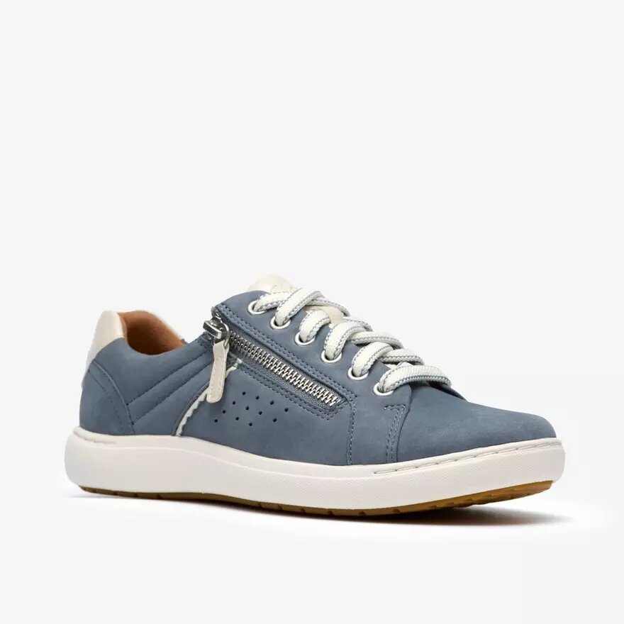 Nalle Zen blauwe nubuck-Sneaker voor dames Nalle Zen blauwe nubuck-Sneaker voor dames