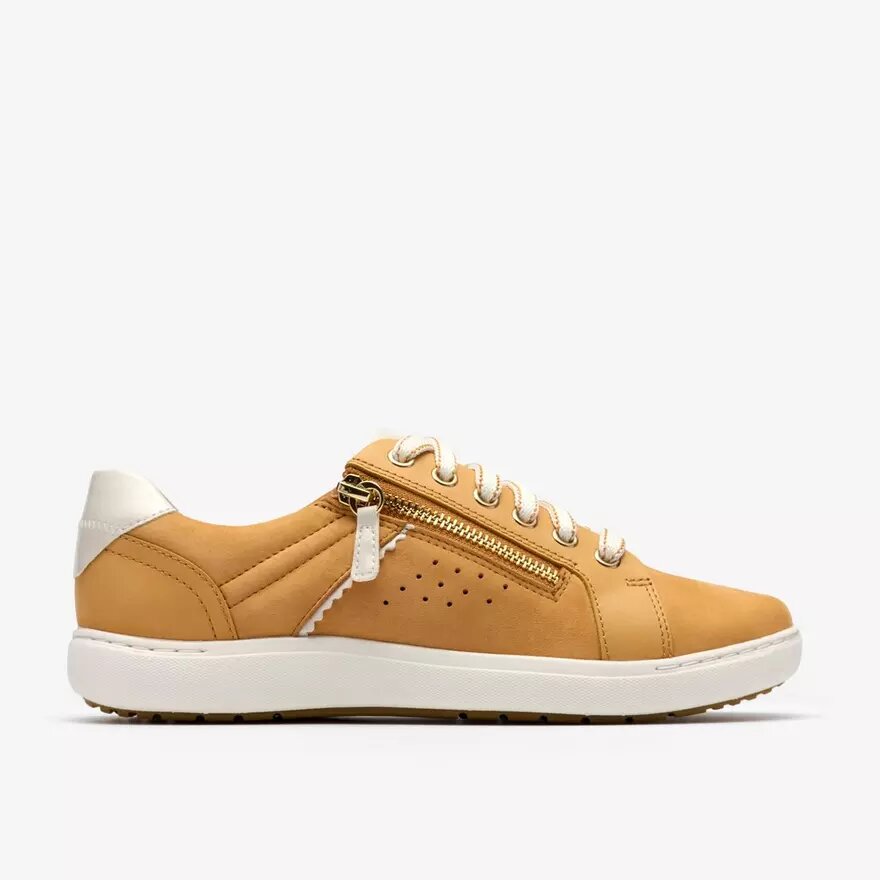 Nalle Zen gele nubuck Sneakers voor dames Nalle Zen gele nubuck Sneakers voor dames