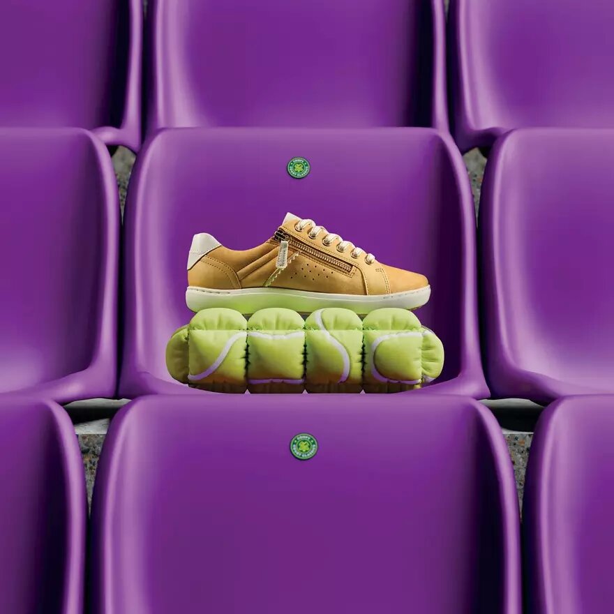 Nalle Zen gele nubuck Sneakers voor dames Nalle Zen gele nubuck Sneakers voor dames