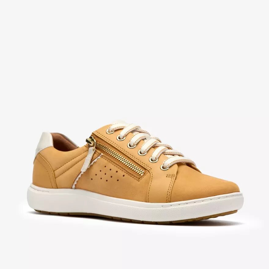 Nalle Zen gele nubuck Sneakers voor dames Nalle Zen gele nubuck Sneakers voor dames