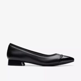 Natalyn slip-ons voor dames van donkerzwart leer