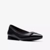 Natalyn slip-ons voor dames van donkerzwart leer Natalyn slip-ons voor dames van donkerzwart leer