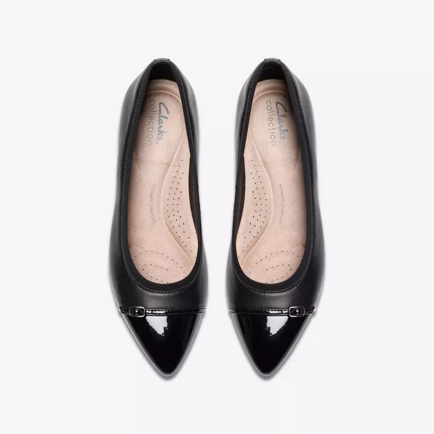 Natalyn slip-ons voor dames van donkerzwart leer Natalyn slip-ons voor dames van donkerzwart leer