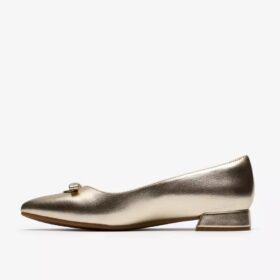 Natalyn Trim gouden metallic Slip-ons voor dames | Clark