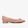 Natalyn Trim lichtroze leren Slip-ons voor dames
