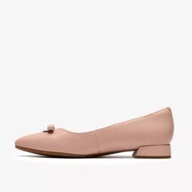 Natalyn Trim lichtroze leren Slip-ons voor dames