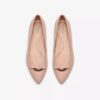 Natalyn Trim lichtroze leren Slip-ons voor dames