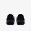Natalyn Trim zwarte leren Slip-ons voor dames