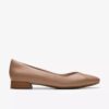 Natalyn Wish warme beige leren ballerina’s voor dames