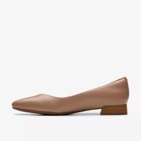 Natalyn Wish warme beige leren ballerina’s voor dames