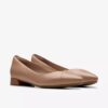 Natalyn Wish warme beige leren ballerina’s voor dames