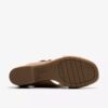 Nerisa West sand nubuck-Wedges voor dames
