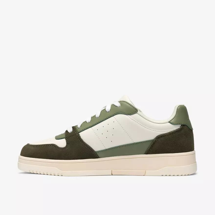 Newick Lace groene combinatiesneakers voor heren Newick Lace groene combinatiesneakers voor heren