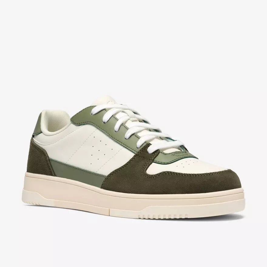 Newick Lace groene combinatiesneakers voor heren Newick Lace groene combinatiesneakers voor heren