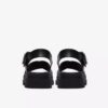 Orinoco3 Cross zwarte leren platte sandalen voor dames Orinoco3 Cross zwarte leren platte sandalen voor dames