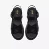 Orinoco3 Cross zwarte leren platte sandalen voor dames Orinoco3 Cross zwarte leren platte sandalen voor dames