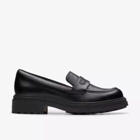 Orinoco3 Edge zwarte leren Loafers voor dames (VS)