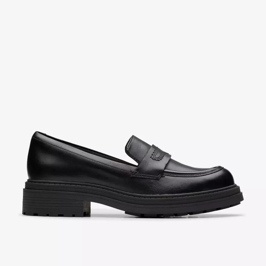 Orinoco3 Edge zwarte leren Loafers voor dames (VS) Orinoco3 Edge zwarte leren Loafers voor dames (VS)