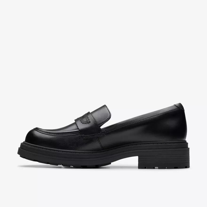 Orinoco3 Edge zwarte leren Loafers voor dames (VS) Orinoco3 Edge zwarte leren Loafers voor dames (VS)