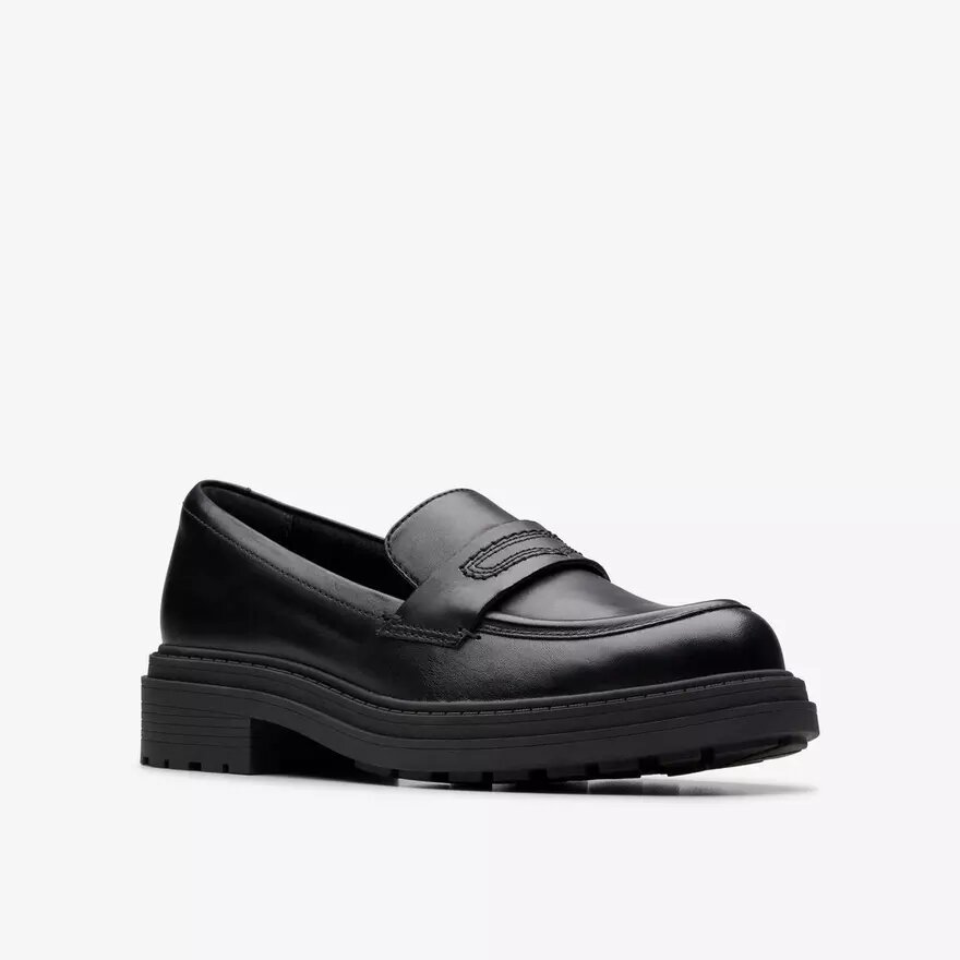 Orinoco3 Edge zwarte leren Loafers voor dames (VS) Orinoco3 Edge zwarte leren Loafers voor dames (VS)