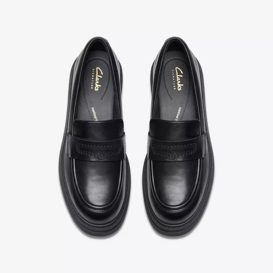 Orinoco3 Edge zwarte leren Loafers voor dames (VS) Orinoco3 Edge zwarte leren Loafers voor dames (VS)