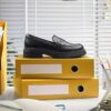 Orinoco3 Edge zwarte leren Loafers voor dames (VS) Orinoco3 Edge zwarte leren Loafers voor dames (VS)