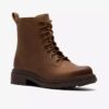 Orinoco3-model enkellaarsjes voor dames van walnootkleurig leer