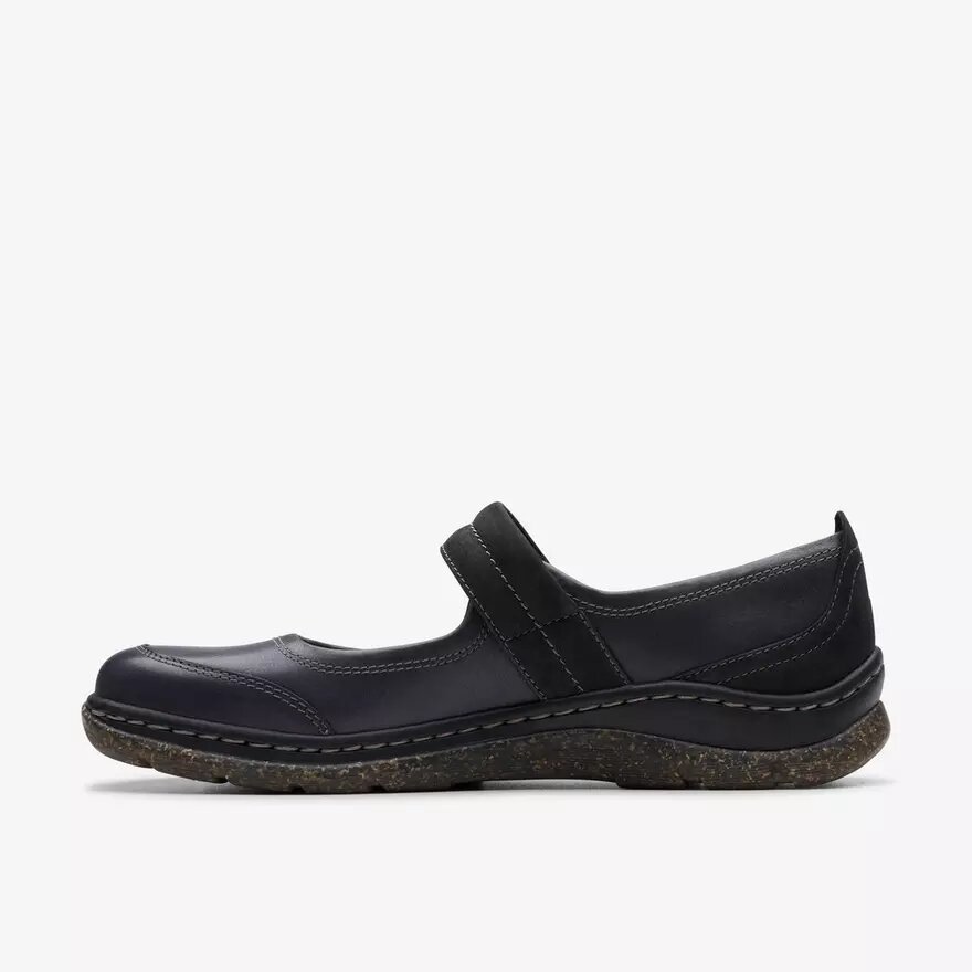 Orlene Jane Mary Janes van zwart leer voor dames Orlene Jane Mary Janes van zwart leer voor dames
