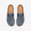 Orlene-klomp voor dames, denimblauw, nubuck Clogs & Muiltjes
