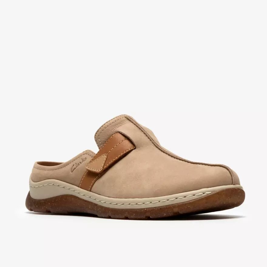 Orlene-klomp voor dames, taupe, nubuck Clogs & Muiltjes Orlene-klomp voor dames, taupe, nubuck Clogs & Muiltjes
