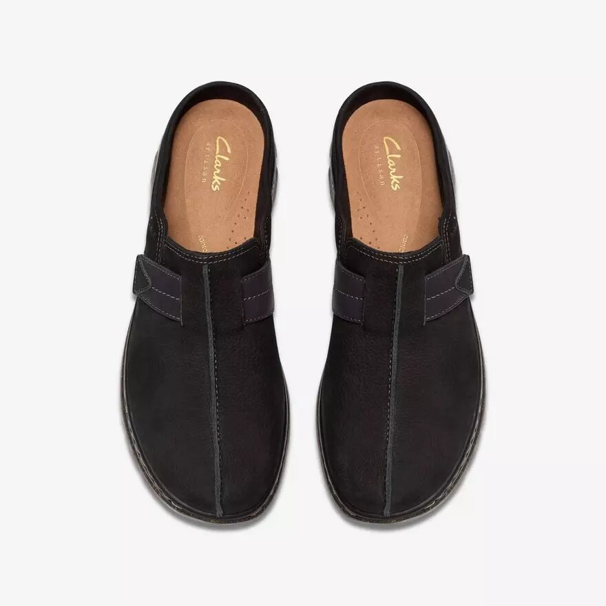 Orlene-klomp voor dames, zwart, van nubuck – Clogs & Muiltjes Orlene-klomp voor dames, zwart, van nubuck – Clogs & Muiltjes