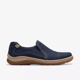 Orlene Slip Navy Nubuck slip-ons voor dames Orlene Slip Navy Nubuck slip-ons voor dames