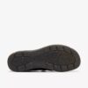 Orlene Slip voor dames: zwarte leren Slip-ons