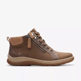 Orlene Top Wp donkerzandkleurige nubuck Chelsea boots voor dames