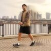 Pace Rise zwarte combinatiesneakers voor heren Pace Rise zwarte combinatiesneakers voor heren