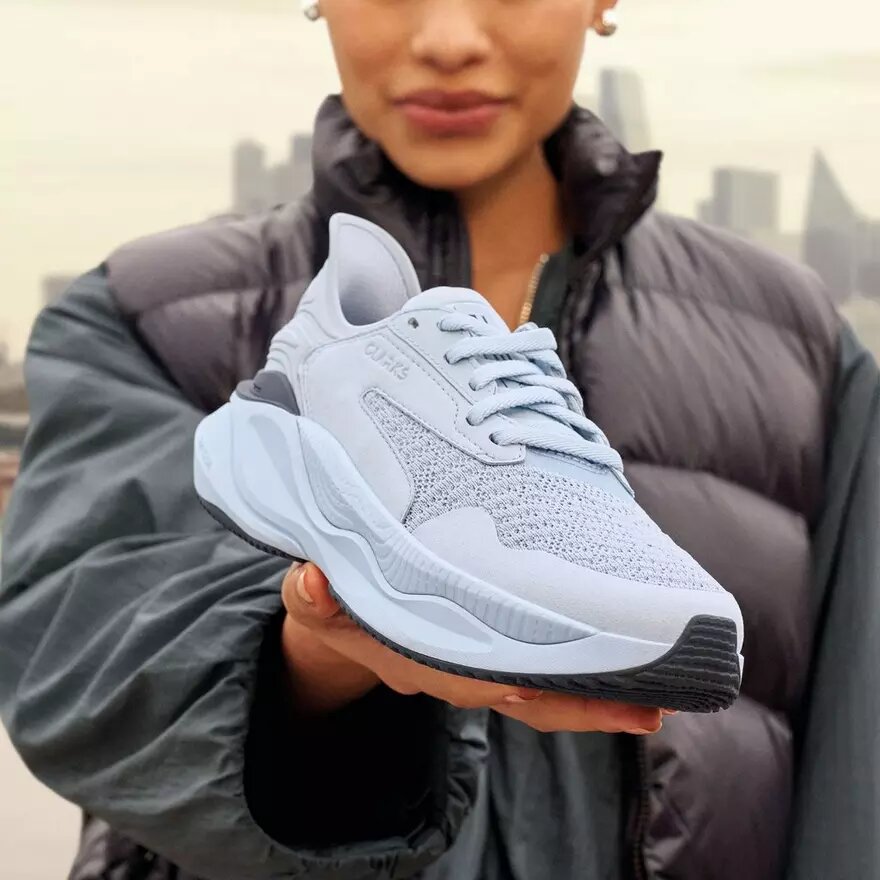 Pace Walk lichtblauwe wandelschoenen voor dames Pace Walk lichtblauwe wandelschoenen voor dames