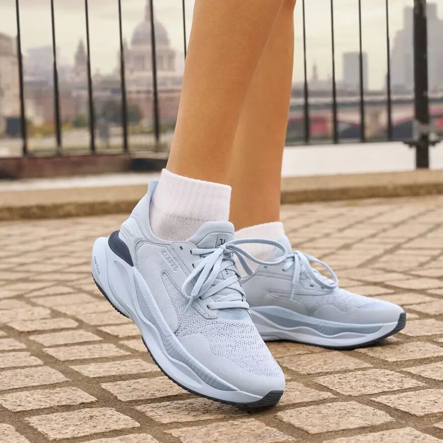 Pace Walk lichtblauwe wandelschoenen voor dames Pace Walk lichtblauwe wandelschoenen voor dames