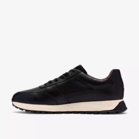 Radwell Tie zwarte leren herensneakers