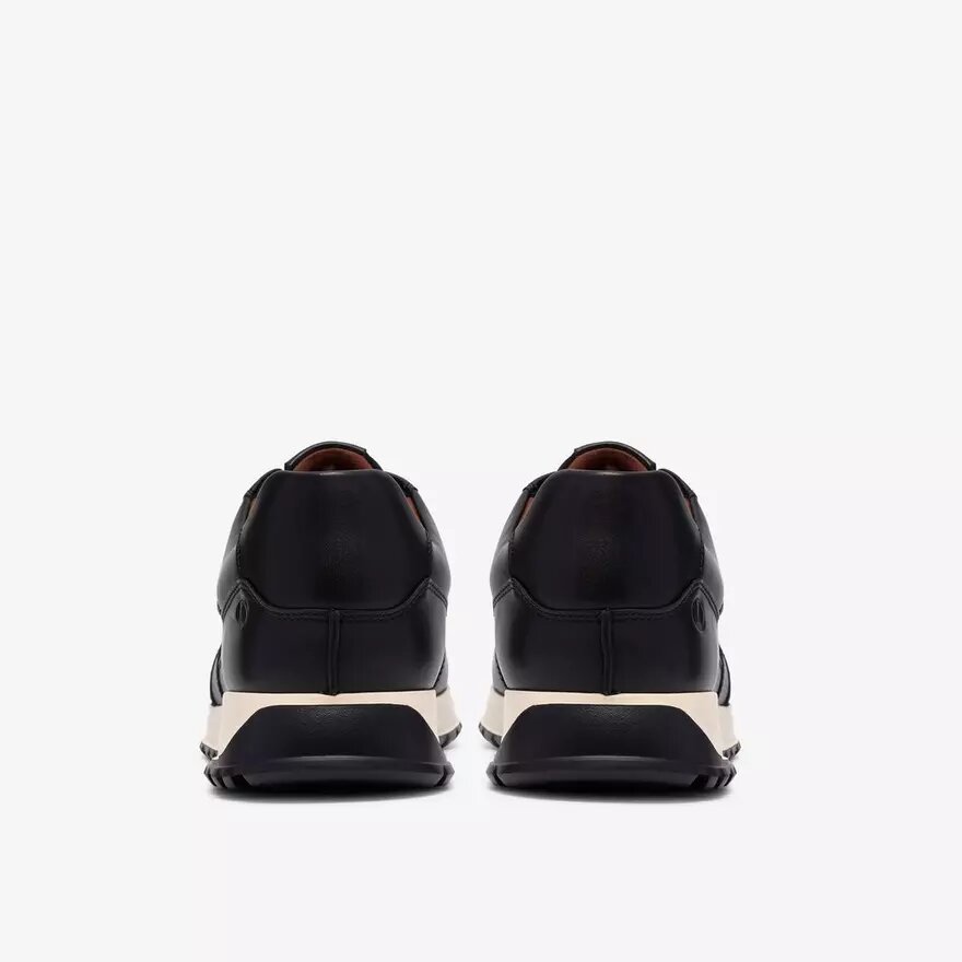 Radwell Tie zwarte leren herensneakers Radwell Tie zwarte leren herensneakers